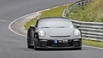 Porsche 911 Speedster Uncovered Spy Photos