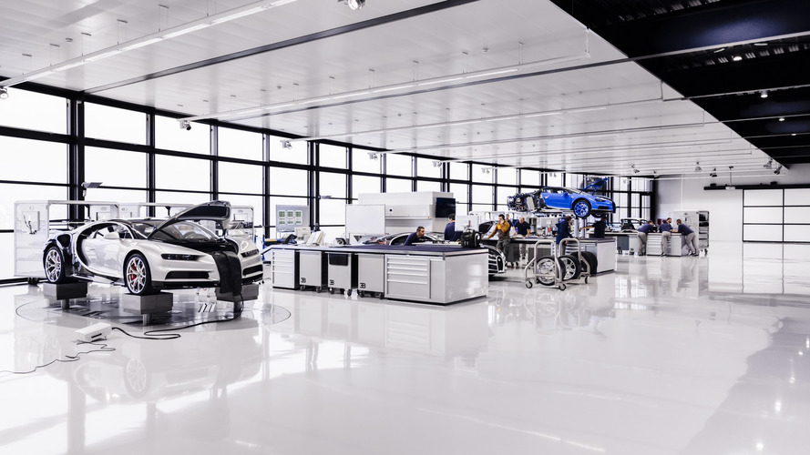Bugatti Chiron na fábrica
