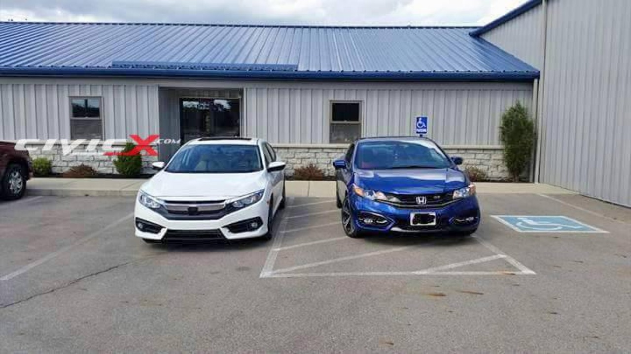 Lado a lado: Novo Honda Civic 2016 é clicado junto do modelo antigo