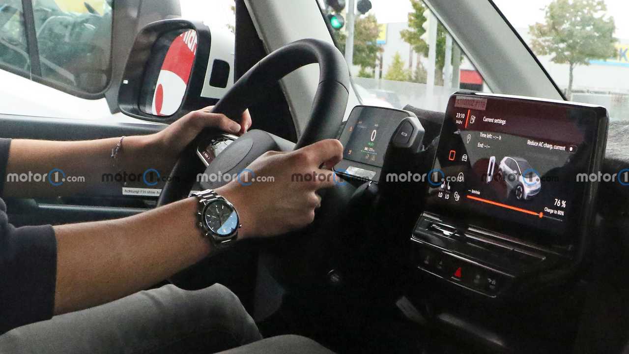 Foto de espião interior da VW ID.Buzz