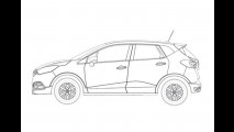 Renault Captur: i primi disegni
