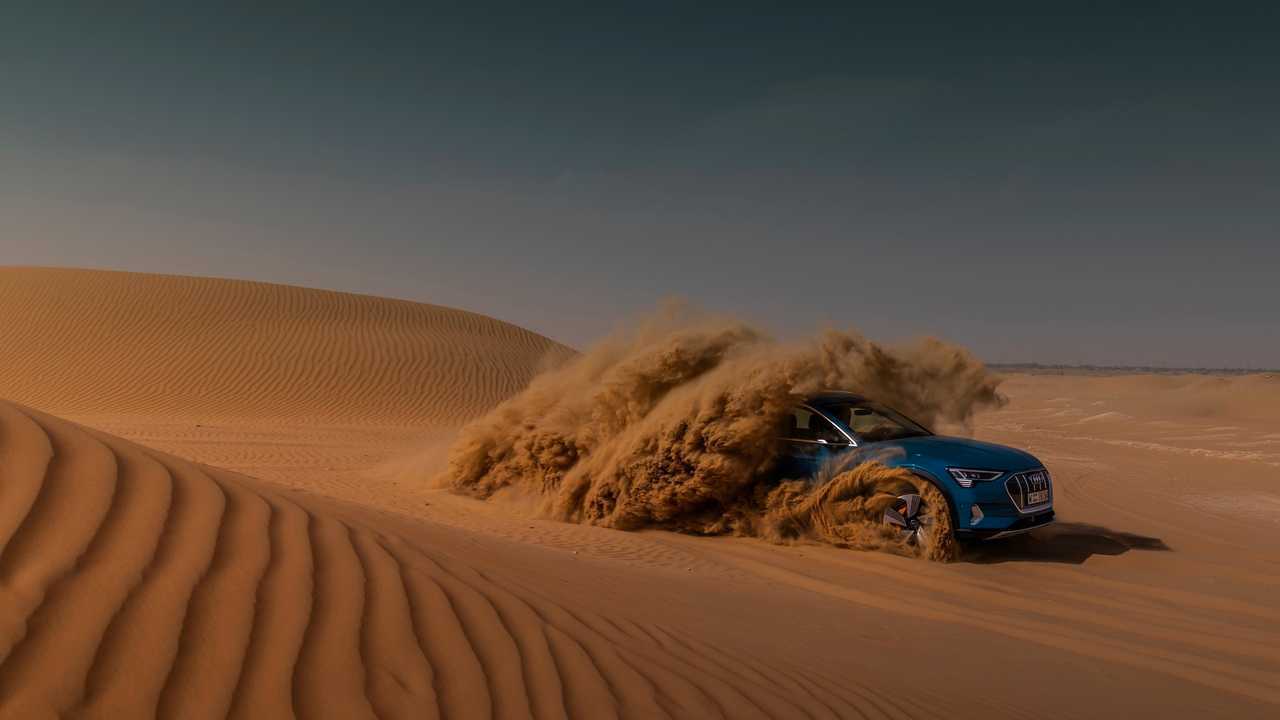Audi e-tron abu dhabi test