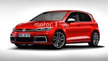 Volkswagen Golf, il rendering dell'ottava generazione