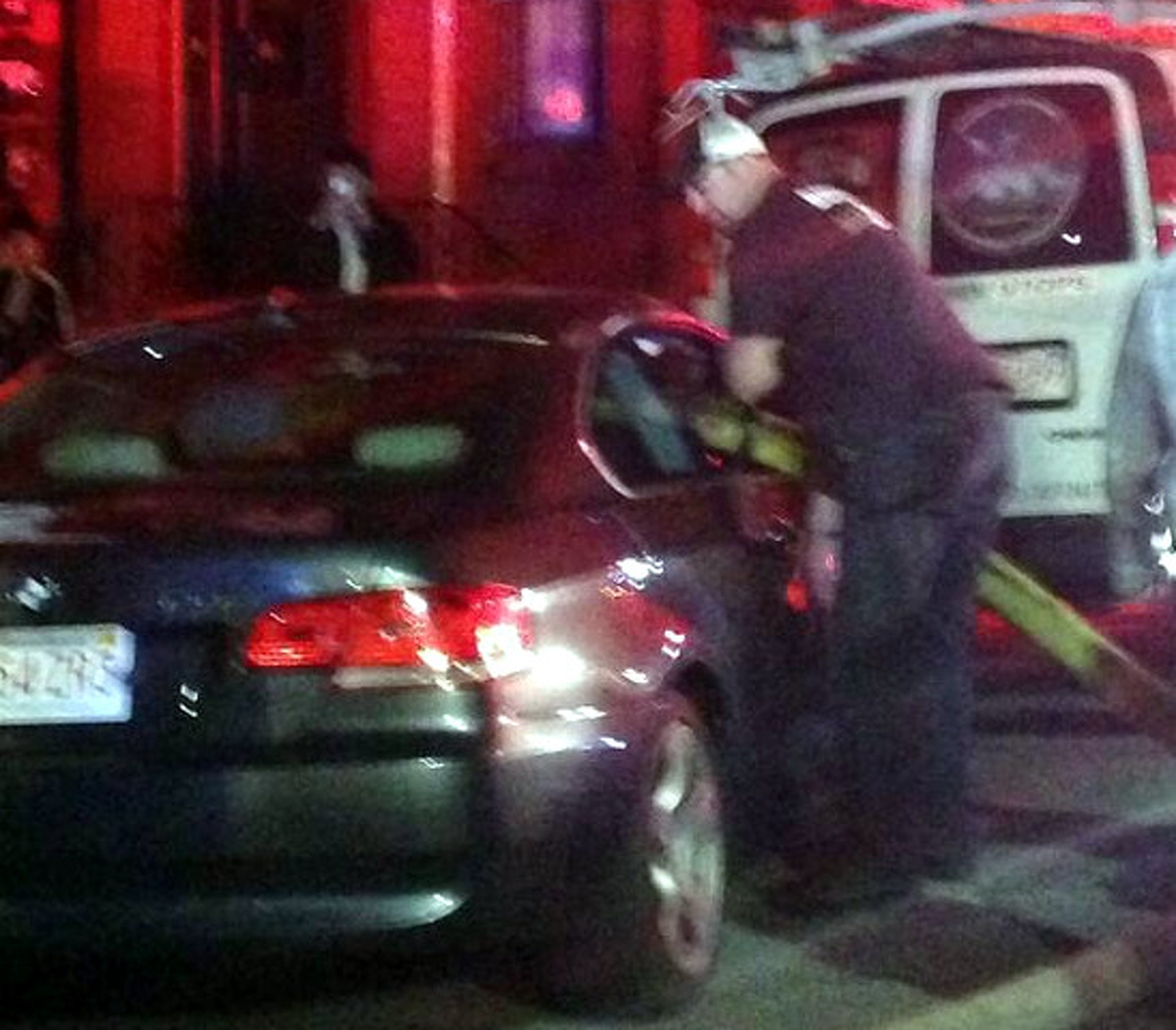 BMW Blocks Hydrant, Boston Firefighters Go Right Through It