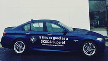 Skoda dealer offers comparison test between Superb and 5 Series