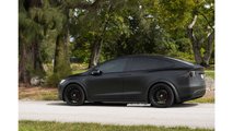 Matte Black Tesla Model X With HRE S209 Wheels