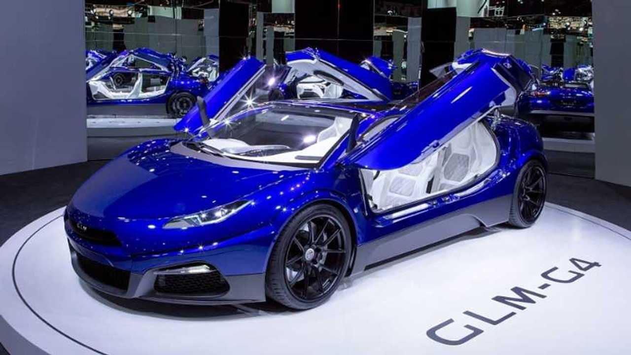 GLM G4 electric supercar at 2016 Paris Auto Show