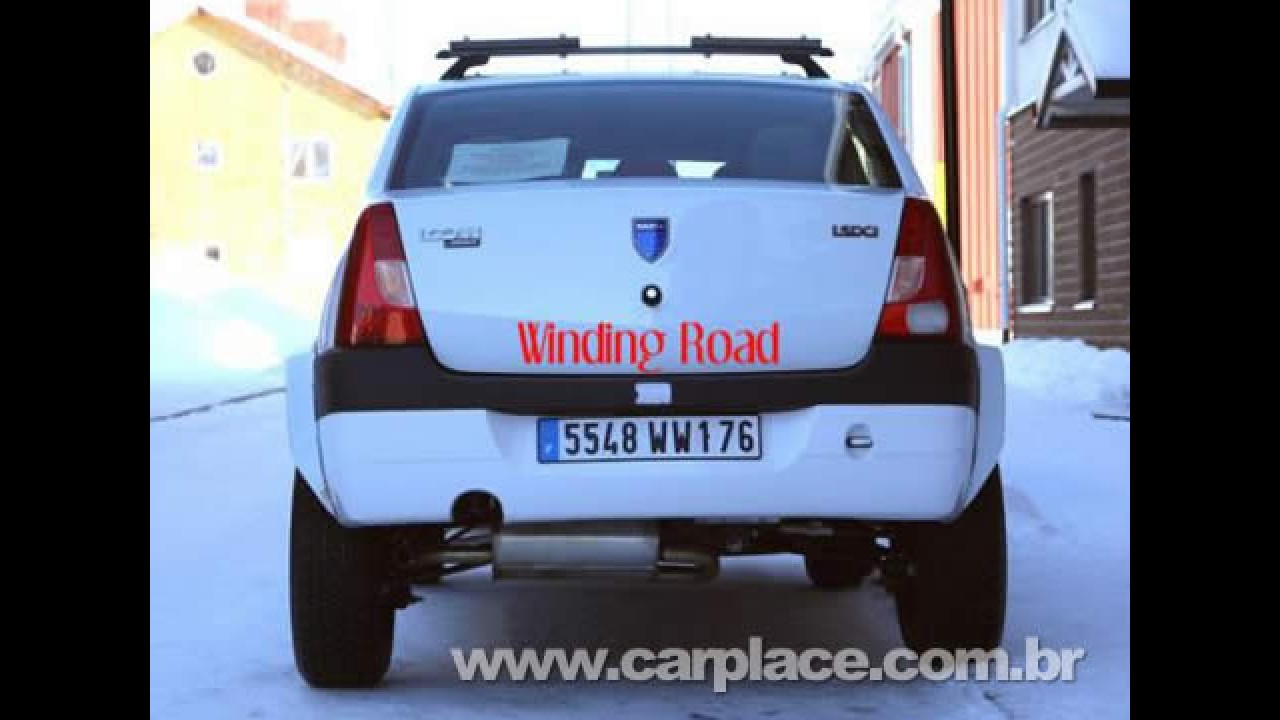 Logan Off-Road com suspensão elevada e tração 4x4 roda em testes na Europa