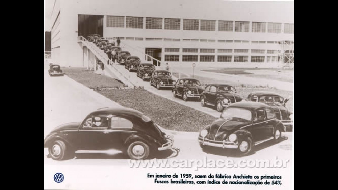 VW comemora dia nacional do Fusca e seus 50 anos de produção no Brasil