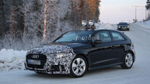 Audi A3 three-door facelift spy photo