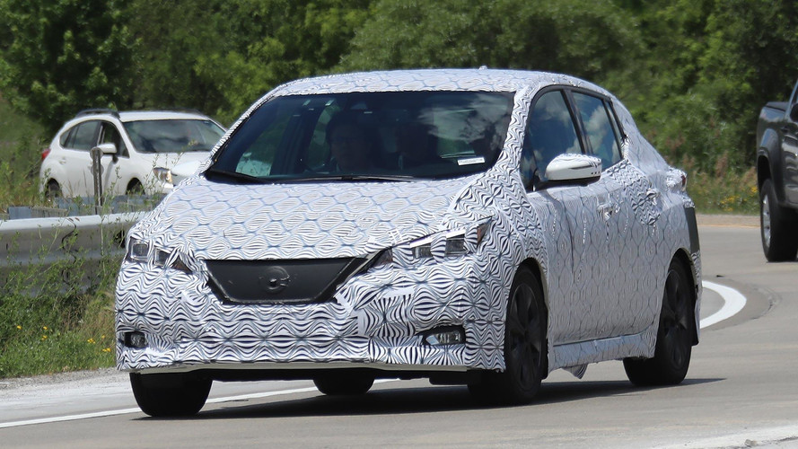 2018 Nissan Leaf spy photos