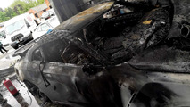 Nissan GT-R shop burns