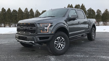 2017 Ford F-150 Raptor towing a 1984 Mercedes-Benz 300TD Wagon