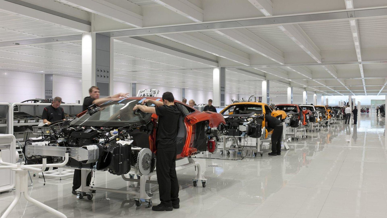 McLaren Production Center opening with prime minister David Cameron - 23.11.2011