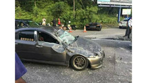 Aventador crash Malaisie