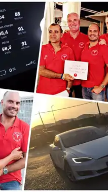Tesla Model S 100D menzil rekoru