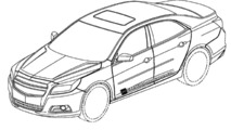 Alleged Chevrolet sedan patent design sketches 12.03.2010