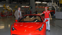 Felipe Massa with Ferrari 458 Italia