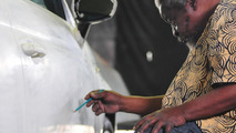 Fiat 500 art car by Mozambican artist, Malangatana Valente Ngwenya 29.04.2011