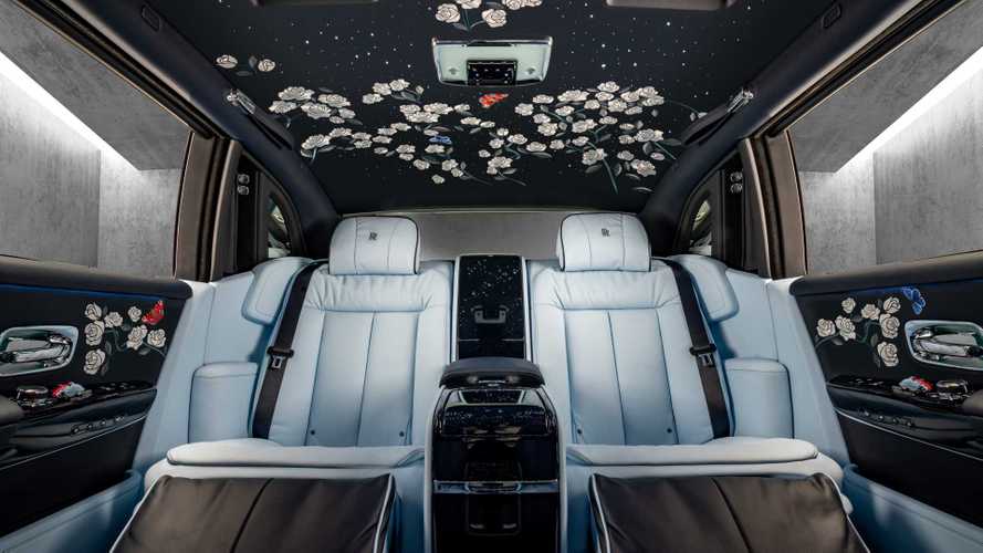 1 Million Stitches Turns This Rolls-Royce Phantom Into A Rose Garden