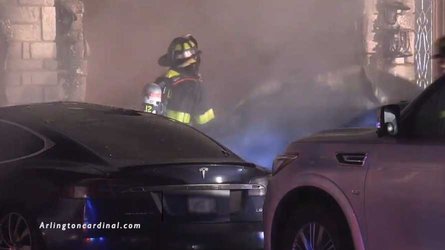 Watch This Severe Electric Car Fire And Explosion At A Charging Station
