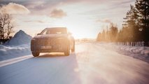 Mercedes-Benz EQA prototype during the winter test in Sweden