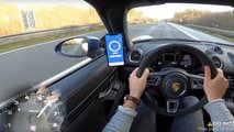 Porsche 718 Spyder'ın 305 km/sa hıza ulaşmasını izleyin!