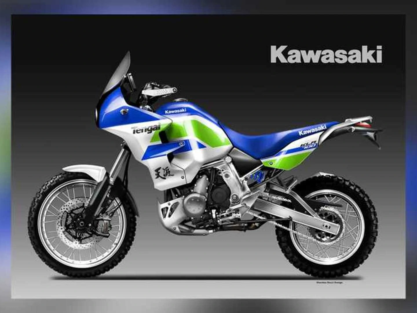 This Re-Imagined Modern-Day Kawasaki KLR Is ADV Bonanza