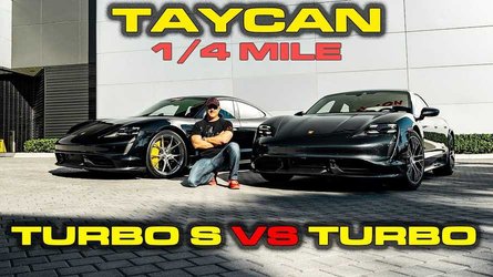 video porsche taycan turbo s test