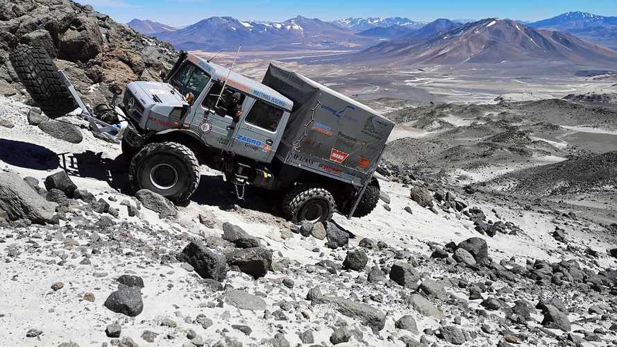 El Mercedes Unimog establece un nuevo récord en altitud