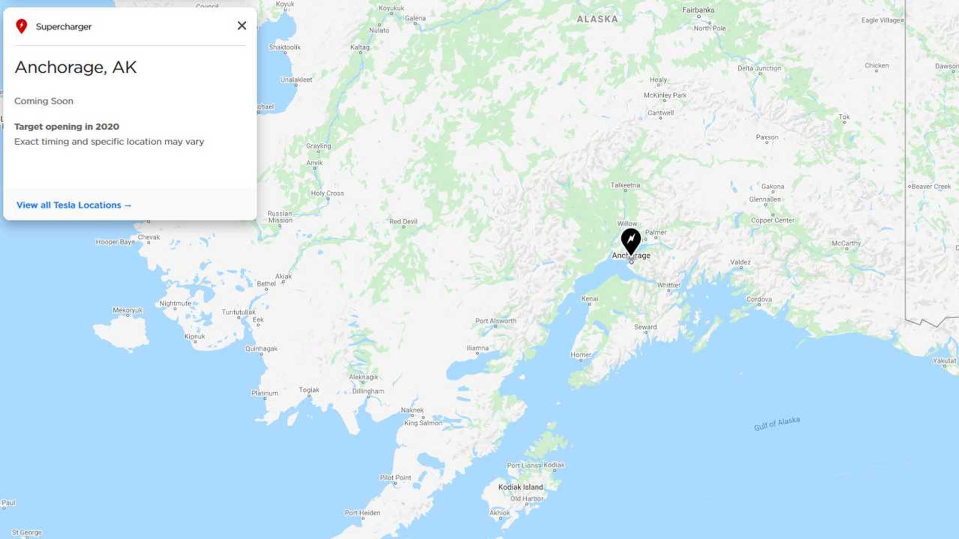 UPDATE Alaska Highway To Get Supercharging Stations This Year