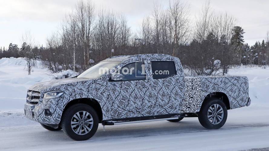 Mercedes-Benz X-Class spied with longer bed