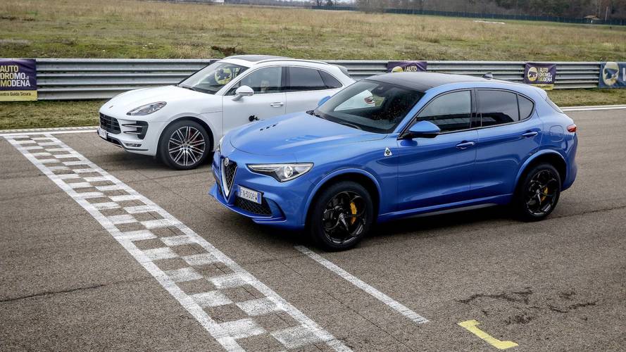 Backstage Alfa Romeo Stelvio Quadrifoglio VS Porsche Macan Turbo Performance Pack