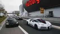 Bugatti Centodieci et Bugatti Chiron Super Sport 300+ au Nordschleife