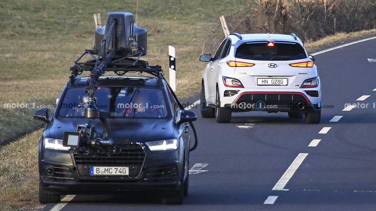 Hyundai Kona N, le foto spia senza mimetizzazioni
