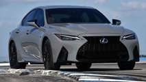 Lexus IS 500 F Sport Performance Launch Edition On Track Three Quarters Side