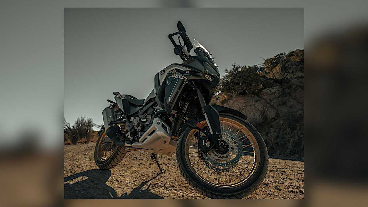 Overland Expo 2021 Honda Africa Twin Build - Low Front Angle