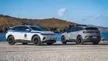 Greek island Astypalea: Volkswagen ID.4 Police