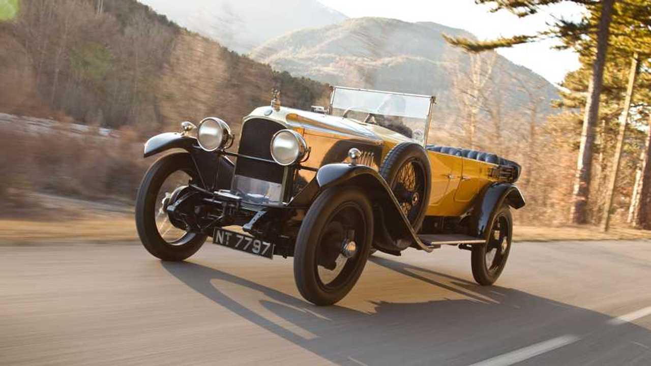 Yellow Vauxhall 30/98 Velox Fast Tourer