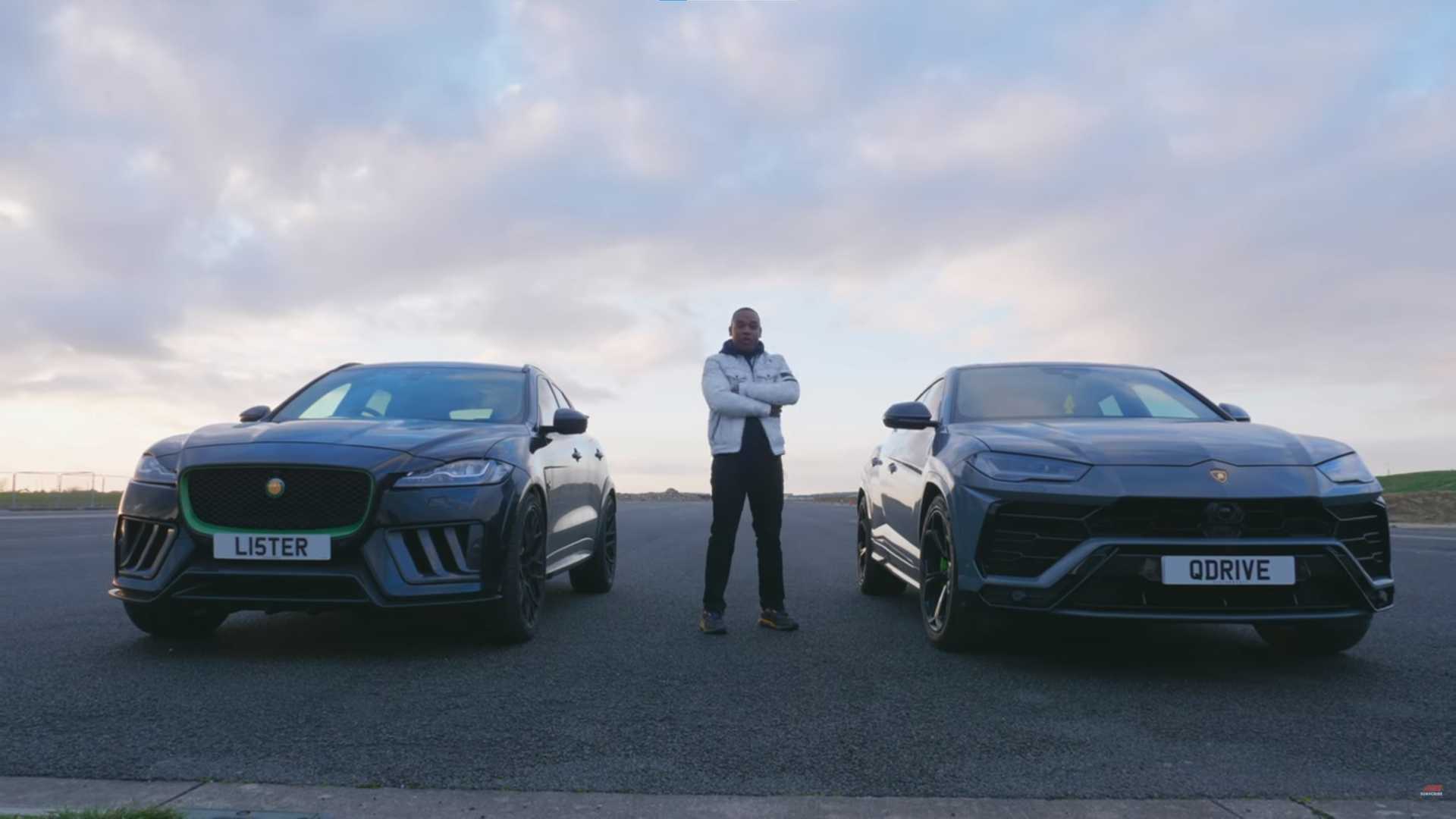 Lister Stealth faces Urus in quarter mile race