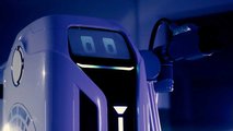 The prototype of the Volkswagen’s Mobile Charging Robot
