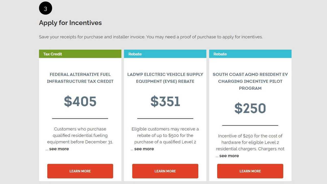 Electrify America home charging online tool