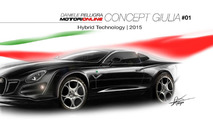 2015 Alfa Romeo midsize sedan / Giulia render