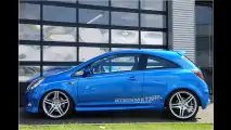 Blauer Power-Bolide