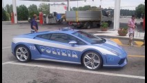 Perda Total - Polícia italiana acaba com a viatura Lamborghini Gallardo 