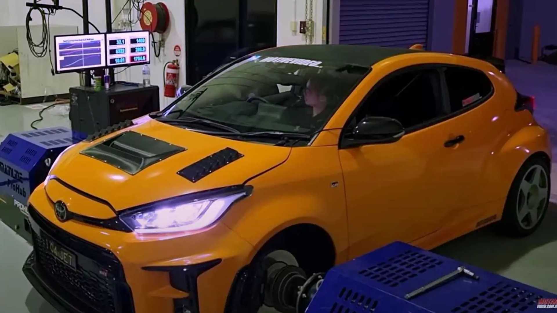 Watch Toyota GR Yaris Make 473 HP From Only Three Cylinders On A Dyno