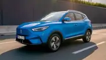 2021 MG ZS EV dynamic driving front left side closer