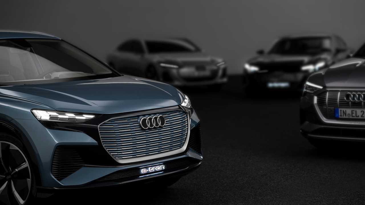Audi новый электрический концепт-тизер Sportback