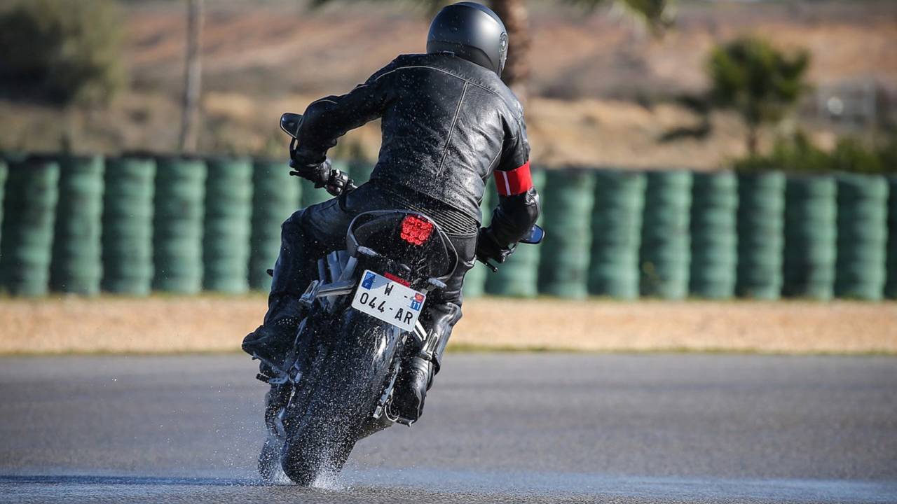 Riding in the wet requires you to be even more attentive than usual.