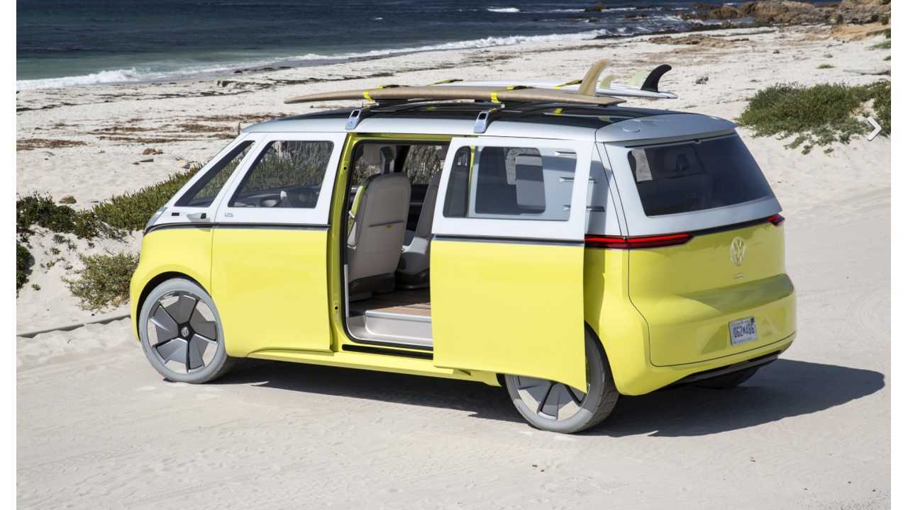 VW I.D. BUZZ...which will need to lose those custom Hankook show wheels if it truly wants to live at the beach